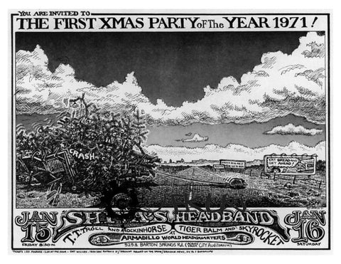 First Texas Christmas Party 1971 - Shivas Headband, T.T. Troll, Rockinhorse, Tiger Balm & Skyrocket - AWHQ