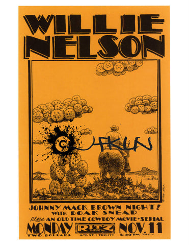 Willie Nelson and Doak Snead - Ritz Theatre - Nov 11, 1974