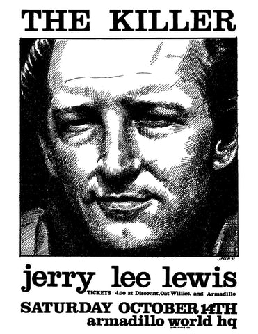Jerry Lee Lewis Handbill - AWHQ October 14