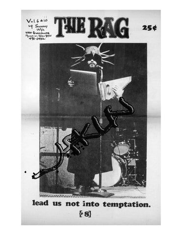 The Rag - Vol. 6 No. 11  January 1972 - Cover